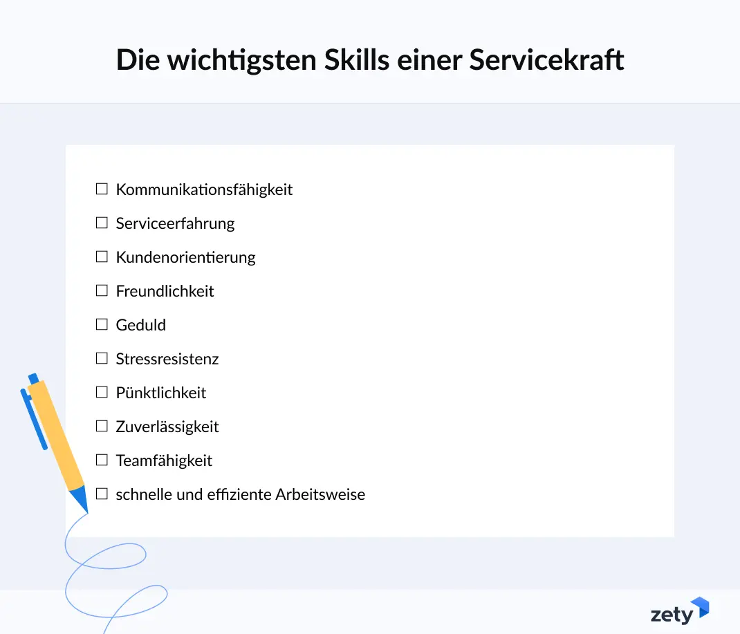 bewerbung servicekraft