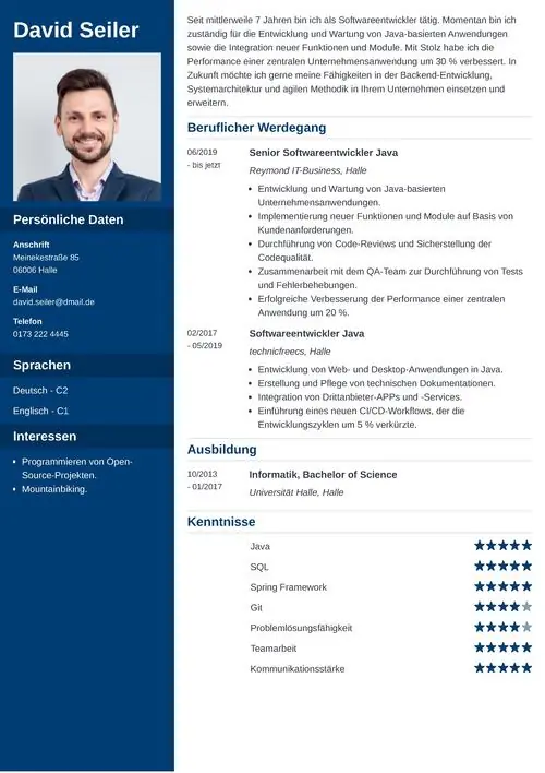 Professionelles Bewerbungsschreiben