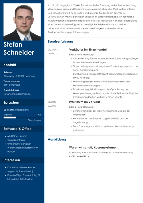 Professionelles Bewerbungsschreiben