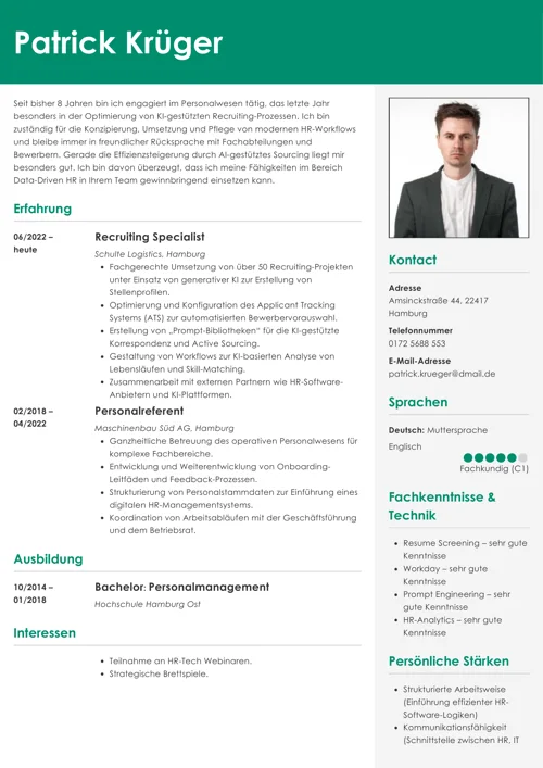 Professionelle Lebenslauf-Vorlage