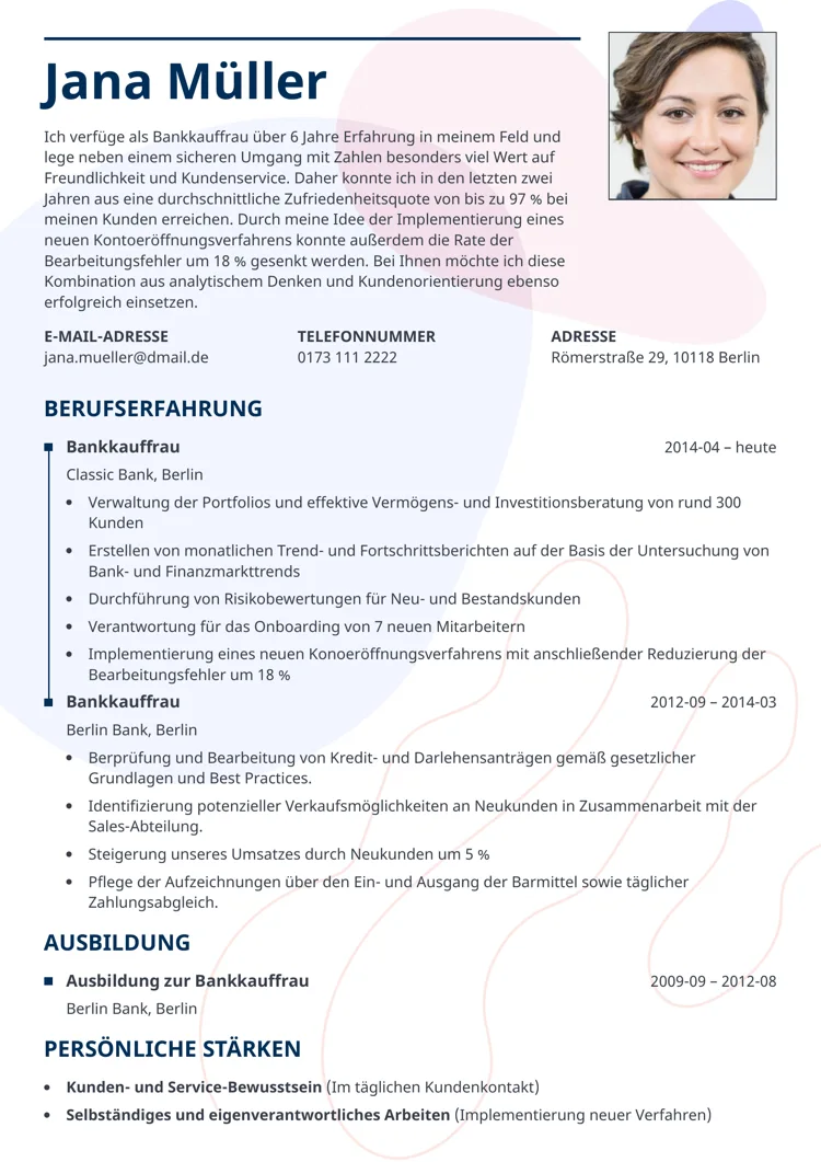 lebenslauf klassisch