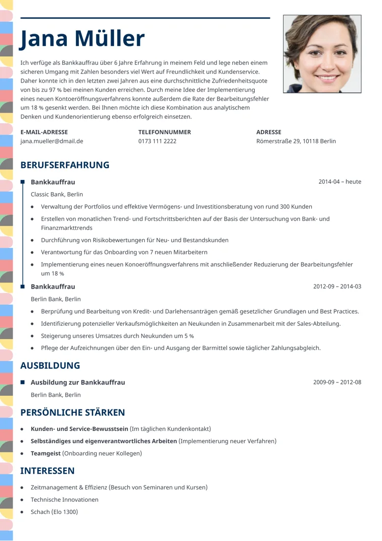 lebenslauf klassisch