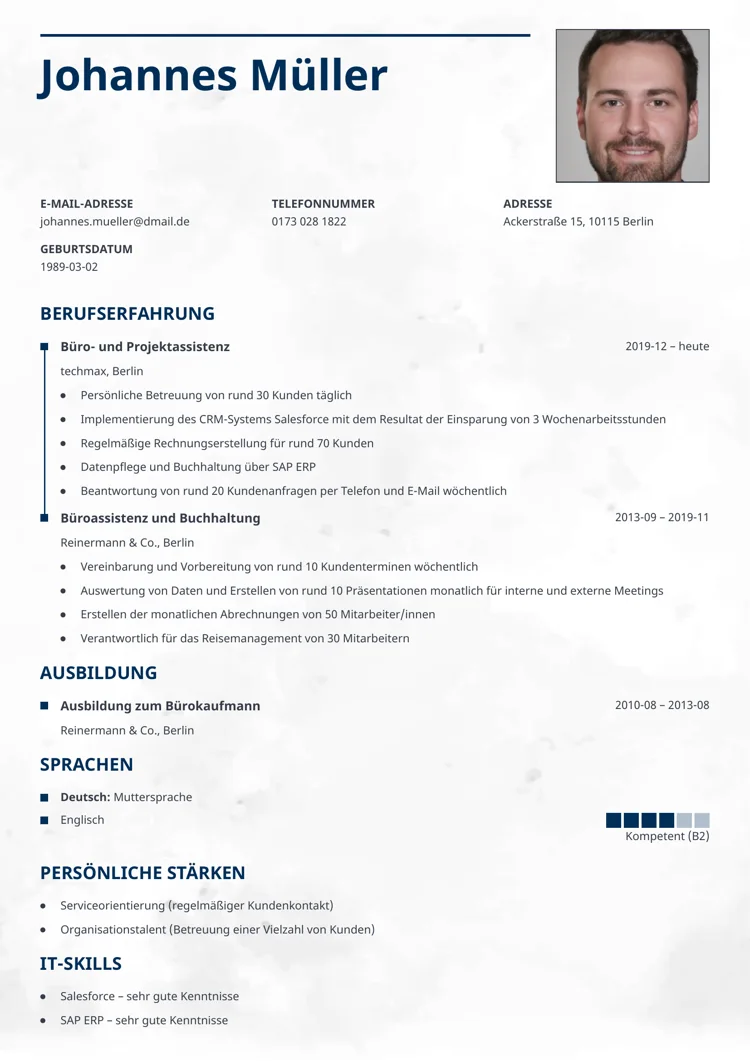 Lebenslauf Layout Ceramica
