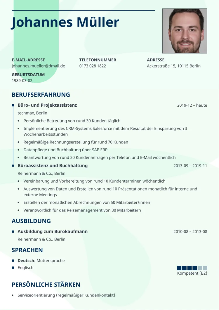 Lebenslauf Layout Lumina