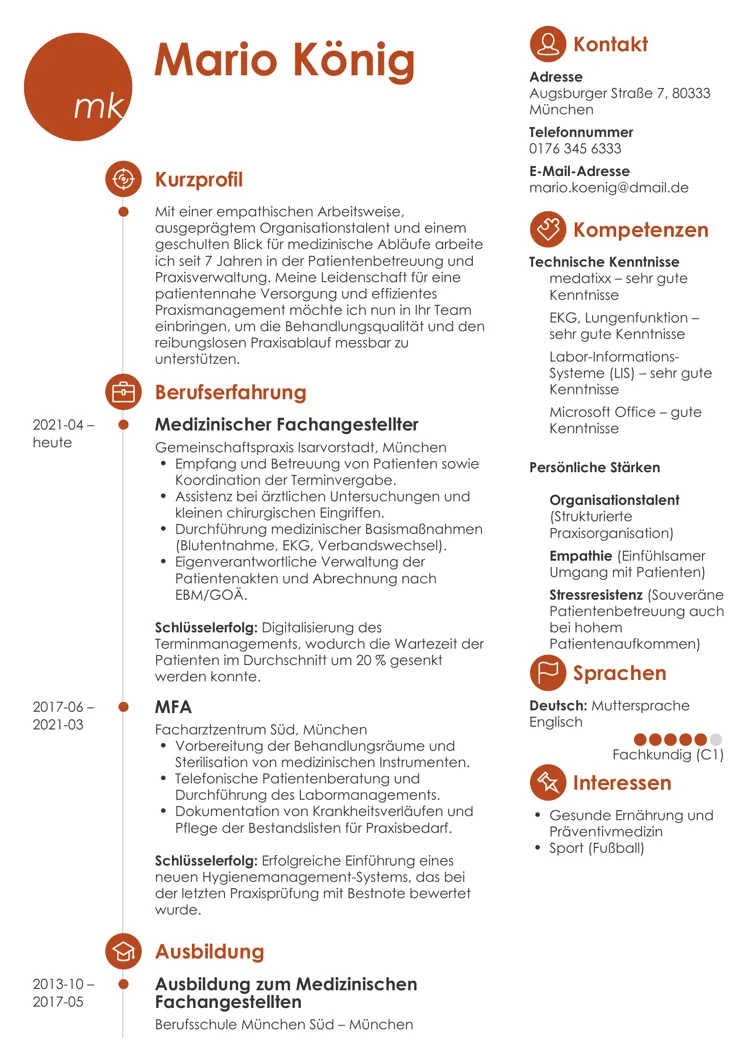 lebenslauf vorlage ohne bild