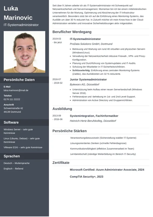 lebenslauf verbessern