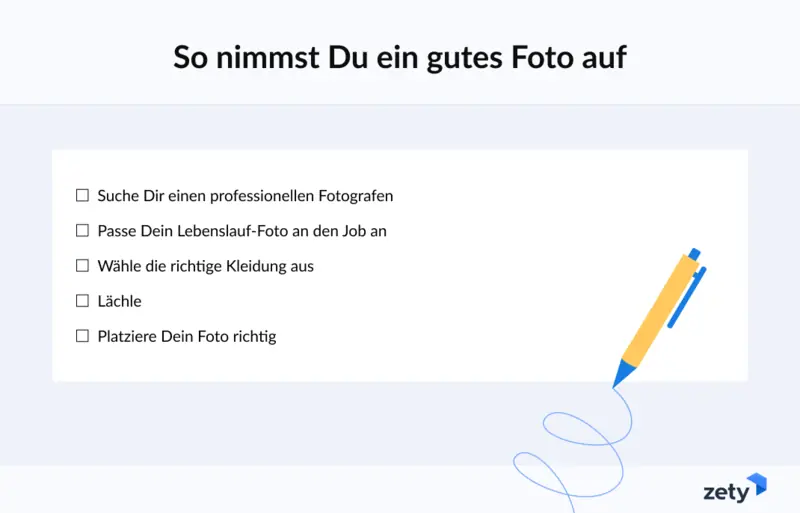 lebenslauf foto