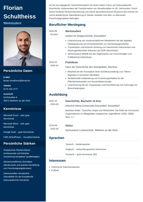 motivationsschreiben master