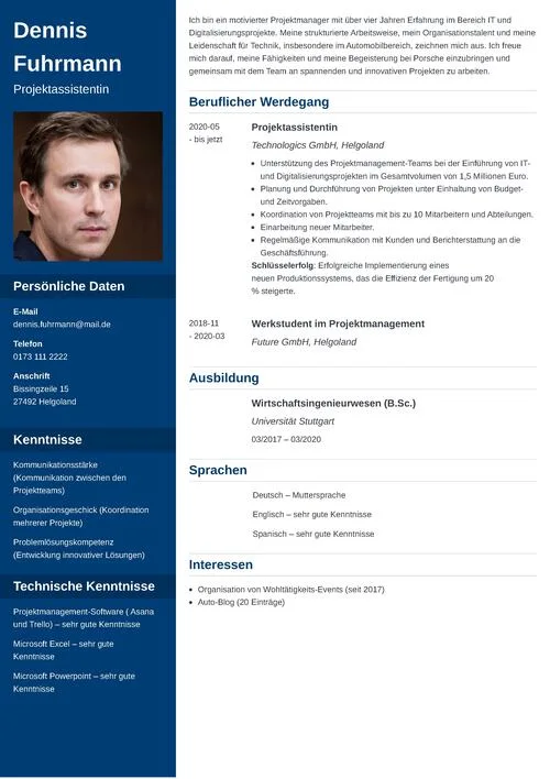 Porsche Bewerbung