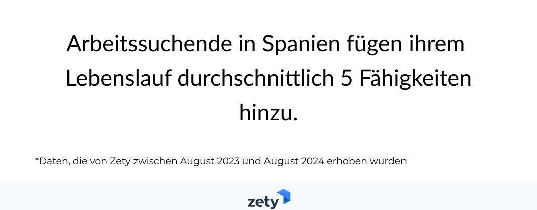 arbeitssuchende in spanien fügen ihrem lebenslauf durchschnittlich 5 fähigkeiten hinzu